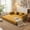 78.7" Yellow Corduroy, variant on Timbernest 106" Oversized L-Shaped Cloud Couch, Convertible Sleeper Sofa, Folding Corduroy Sofa Bed for Living Room, Yellow
