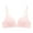 Pink, variant on Women's Push up Bras No Underwire Comfortable Wireless Bralettes with No Padded V Neck Seamless Everyday Bra