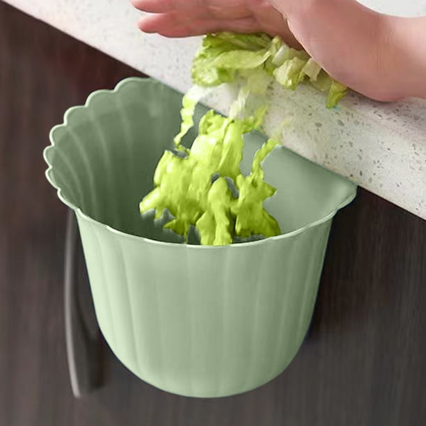 Cubo de Basura de Gran Capacidad para Cocina, Baño, Dormitorio Estudiantil o Sala de Estar, con Aro de Presión.