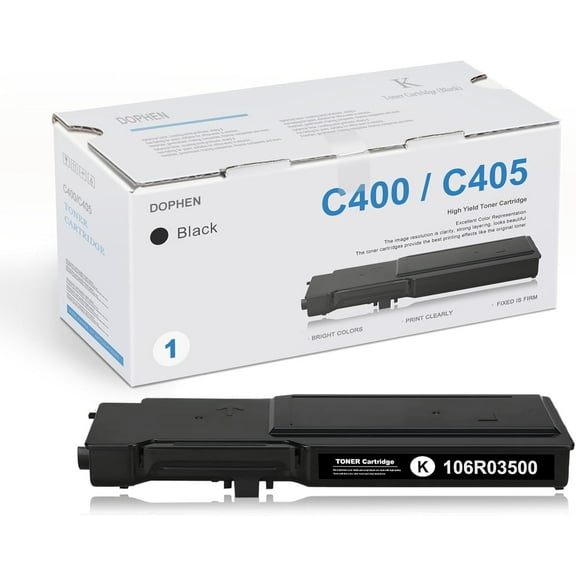 VersaLink C400/C405 Black Toner Cartridge 1-Pack 106R03500 - Doph Compatible C400 Toner Replacement for Xerox VersaLink C400 C405 Printer
