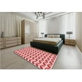 thumbnail image 5 of Ahgly Company Machine Washable Indoor Round Transitional Pink Area Rugs, 6' Round, 5 of 7