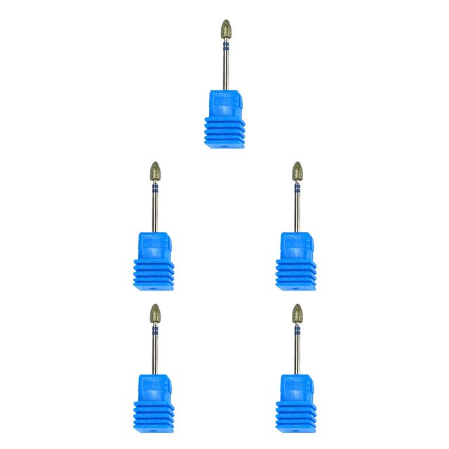maskred Nail Art Drill Ceramic Bit File Polish Cuticle Clean Manicure Too No.15 5Set