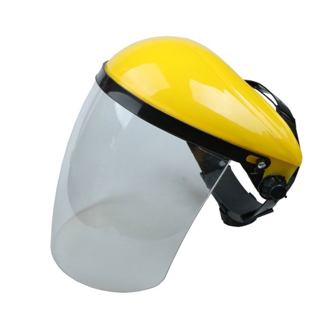Pantalla Facial Completa Y Visera Sombrero Casco Protector Ocular Para Cortasetos Blanco Sunnimix Visera de protección facial