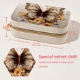 thumbnail image 5 of Butterfly Velvet Portable Jewelry Box with Removable Compartment - Ultimate Gift for Bracelet and Earring Organization, 5 of 7