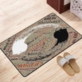 thumbnail image 2 of ZICANCN Dualism Contrast Judgment Area Rugs Doormat , Facecloth Non-Slip Floor Mat Rug for Living Room Kitchen Sink Area Indoor Outdoor Entrance 36"x24", 2 of 9