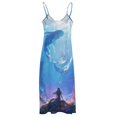 thumbnail image 5 of Mermaid Glitter Fish Scale Girls Design Sleeveless Dress Woman Fashion Long Dresses Women's Summer Suit Dress 2025, 5 of 7