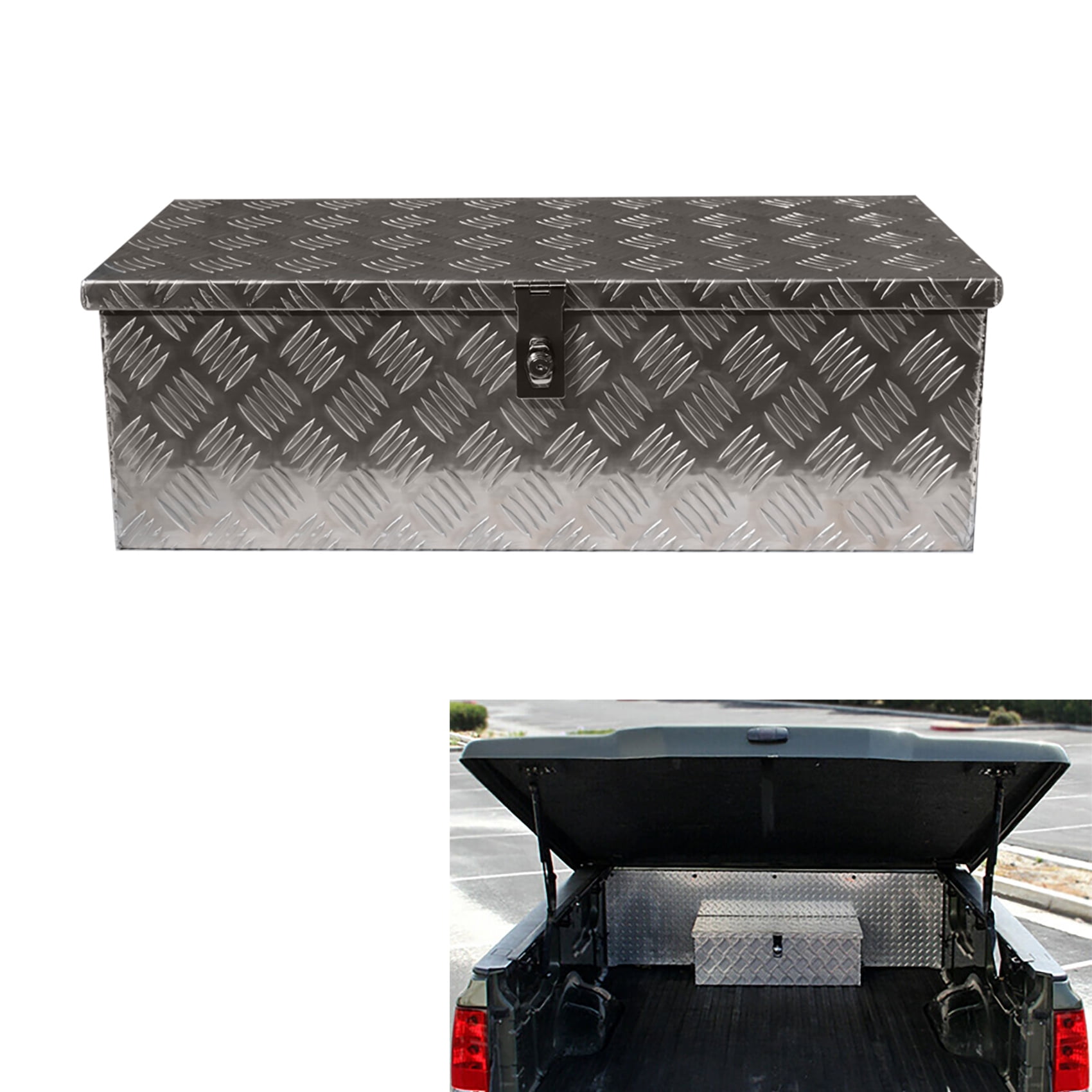 SEBLAFF 30 inch Aluminum Truck Pickup Camper Tool Box Trailer Flatbed