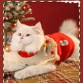 thumbnail image 4 of Pet Christmas clothes, Holiday Dog Cat Sweater with Jingle Bells, Festive Winter Warm Clothing for Small Dogs Cats Holiday Photos(Red-Xl), 4 of 4