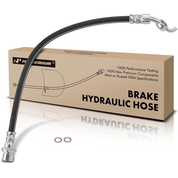 A-Premium Front Driver or Passenger Brake Hydraulic Hose Compatible with Lexus Models - IS F 2008 2009 2010 2011 2012 2013 2014 - Replace# 9094702F81