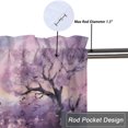 thumbnail image 5 of Rustic Paris Kitchen Window Curtain Valance Purple Lavender Eiffel Tower Floral Flower Birds Window Treatment Valance Curtains for Bathroom 54 by 18 in, 1 Panel, 5 of 6