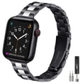 thumbnail image 1 of WFEAGL Thin Band Apple Watch Stainless Steel Metal Replacement Adjustable 38mm 40mm 41mm, 1 of 9