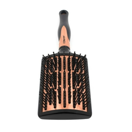 Conair Quick Blow-Dry Pro Curved Copper Brush, Black