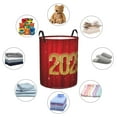 thumbnail image 4 of Bingfone Happy New Year 2025 F Waterproof Foldable Laundry Hamper Bucket with Handles for Storage Bin,Clothes Hamper (Medium ), 4 of 6