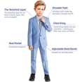 thumbnail image 2 of Boys Linen Suits Set, Boys Slim Fit Suit for Leisure or Party Holiday, 2 of 13