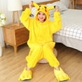 thumbnail image 2 of Pijamas con capucha para adultos, ropa de dormir de dibujos animados de Pikachu, Kigurumi, Disfraces de Halloween y Navidad, 2 of 5