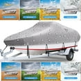 thumbnail image 2 of Trailerable Boat Cover For Bass Boat, V-Hull Tri-Hull Boat, Fish & Ski Boat, Fishing Boat, Runabout, Sun Resistant Waterproof Boat Cover With Storage Bag, 2 of 8
