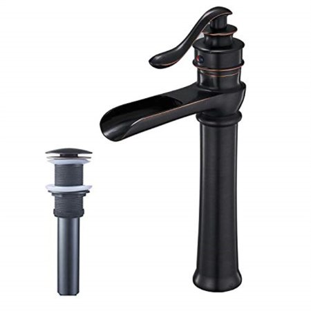 Bwe Oil Rubbed Bronze Waterfall Commercial Bathroom Vessel Sink