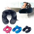 thumbnail image 1 of U Shaped Inflatable Travel Neck Pillow Car Head Neck Rest Air, 1 of 3