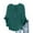 Green, variant on Tumotour Summer Tops For Women V Neck Tops Dressy Button Casual 3/4 Tiered Lace Bell Sleeve Work Blouses Solid-Color Loose Shirts Solid Color Cute Tshirts