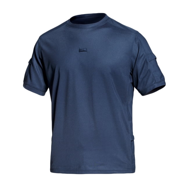 pstuiky Camisa de manga corta para hombre, Camisas casuales de moda para hombre, de secado rápido, de cuello redondo, cortas, con bolsillos, blusa ropa de hombre m