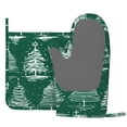 thumbnail image 3 of Disketp Christmas Trees Oven Mitts And Potholders Bbq Gloves-Oven Mitts And Pot Holders With Recycled Infill Silicone Non-Slip Cooking Gloves For Cooking Baking Grilling, 3 of 9
