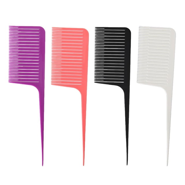 4pcs ABS Heat-resistant Weave Highlighting Hair Comb for Salon Styling Combs Tool