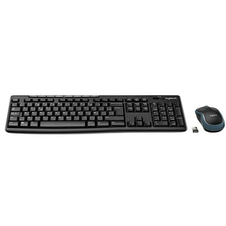 Logitech Wireless Keyboard and Mouse Combo for Windows, 2.4 GHz Wireless, Compact Mouse, 8 Multimedia and Shortcut Keys, 2-Year Battery Life, for PC, Laptop