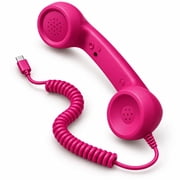 Retro Ring Phone Handset, Retro Ring for Cell Phones, Vintage Phone Receiver with Microphone and Speaker for Smartphones