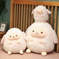 thumbnail image 3 of Almohada de peluche con diseño de oveja, diseño de animales de peluche, tamaño grande, para niños y adultos, color blanco (11.8 pulgadas, mediano), 3 of 5
