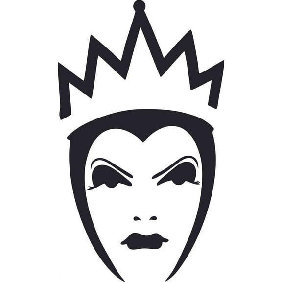 Evil Queen Snow White Cartoon Characters Decors Wall Sticker Art Design Decal for Girls Boys Kids Room Bedroom Nursery Kindergarten House Home Decor Stickers Wall Art Vinyl Decoration (10x8 inch)