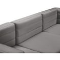 thumbnail image 5 of Meridian Furniture Quincy Grey Velvet Modular Sectional, 5 of 14