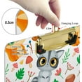 thumbnail image 4 of FMSHPON Cartoon Raccoon Leaves Mushroom Clipboard Hardboard Wood Nursing Clip Board and Pull for Standard A4 Letter 13x9 inches, 4 of 5