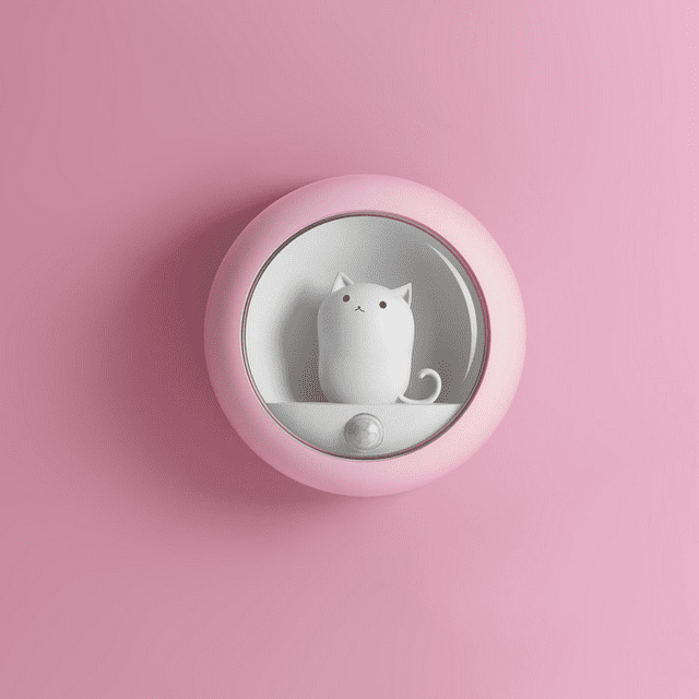 Luz nocturna LED recargable para niños - Luz nocturna para habitación de bebé, lámpara portátil, luces nocturnas para dormitorio de niñas, rosa