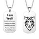 thumbnail image 1 of Hombres yo con un lobo causa am collar colgante moda lobo collares colgantes, 1 of 3