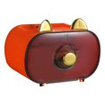 thumbnail image 1 of Caja de pañuelos Adorable Adorno Práctico con Asa Contenedor de Pañuelos Faciales para Naranja, 1 of 9