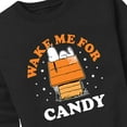 thumbnail image 3 of Peanuts - Wake Me For Candy - Toddler And Youth Crewneck Fleece Sweatshirt, 3 of 6