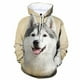 thumbnail image 4 of Sudadera con capucha de husky siberiano, linda sudadera con capucha con estampado 3D de perro, ropa de calle para hombres y mujeres, sudaderas de manga larga de otoño, abrigo para niños, 4 of 5