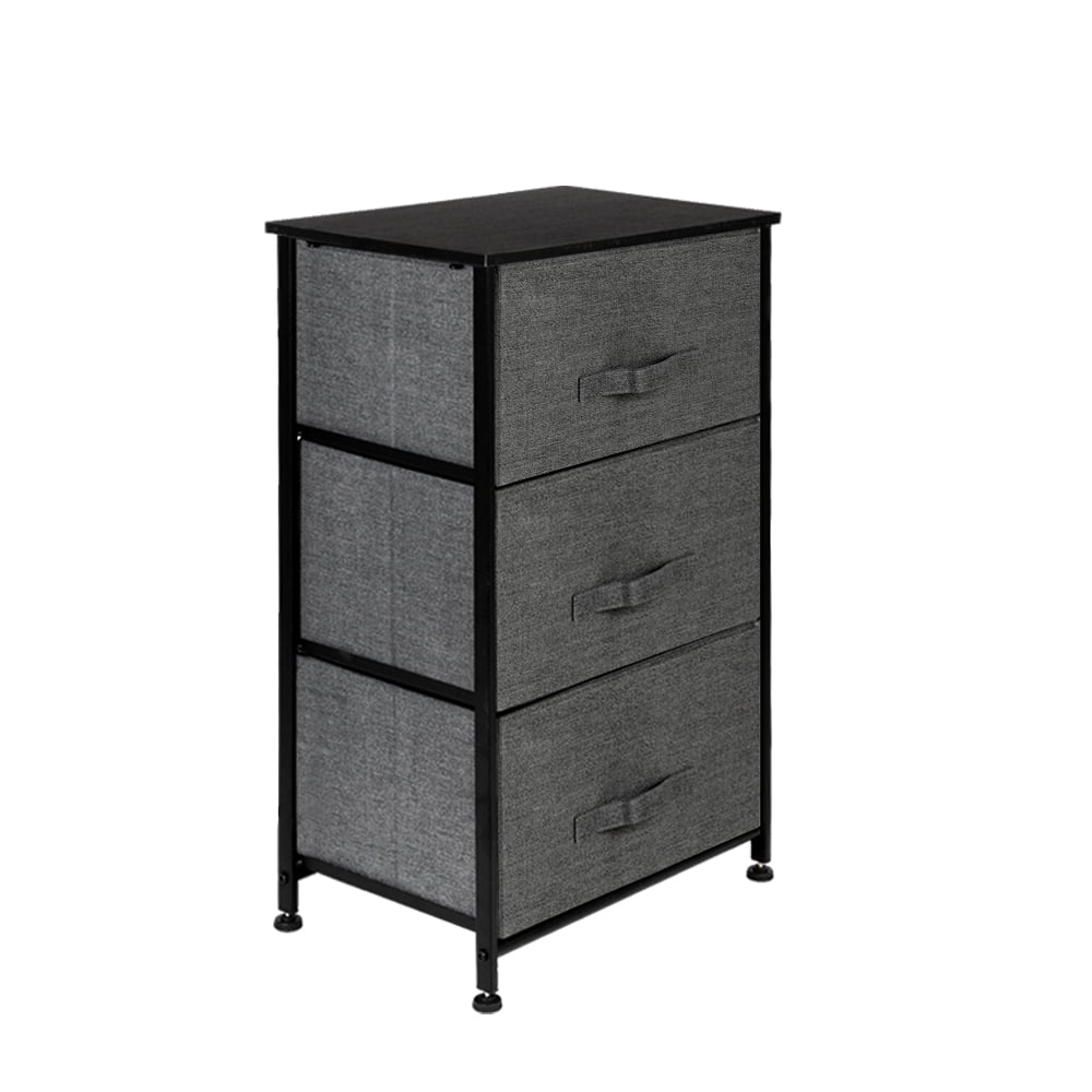 Lowestbest 3-Tier Dresser Drawer, End Table Storage with 3 Drawers, Nightstand Shelf Storagefor Closets/Nursery/Dorm Room/Hallway Lowestbest 3-Tier Dresser Drawer, End Table Storage with 3 Drawers, Nightstand Shelf Storagefor Closets/Nursery/Dorm Room/Hallway