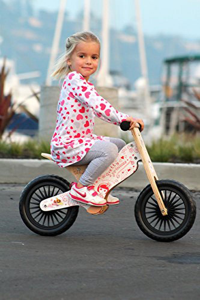 kinderfeets retro wooden balance bike