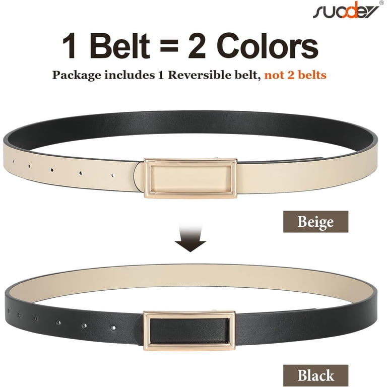 Women Reversible Leather Belts for Jeans Pants Dresses  display picture 1