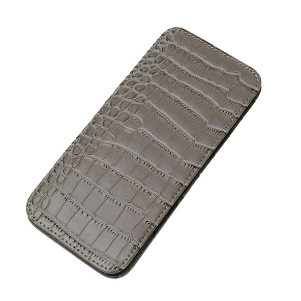 PU Titular de la tarjeta de crédito Monedero Moda Tarjetas de crédito Protector Accesorios para Mujeres Hombres Durable Pequeño Reutilizable Monedero gris