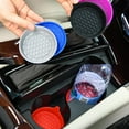 thumbnail image 4 of HUGFEGWE Accessoire Intérieur Encastré Porte-Gobelet de Voiture Tapis en Silicone Anti-Rayures Insert Porte-Bouteille sous-Verres Tapis Antidérapant CJB91-108441, 4 of 9