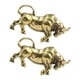 thumbnail image 2 of 2 uds llavero colgante de buey de latón, dijes de llavero de toro, manualidades de dijes para mochila, estatua de buey de latón con adorno de toro, 2 of 9