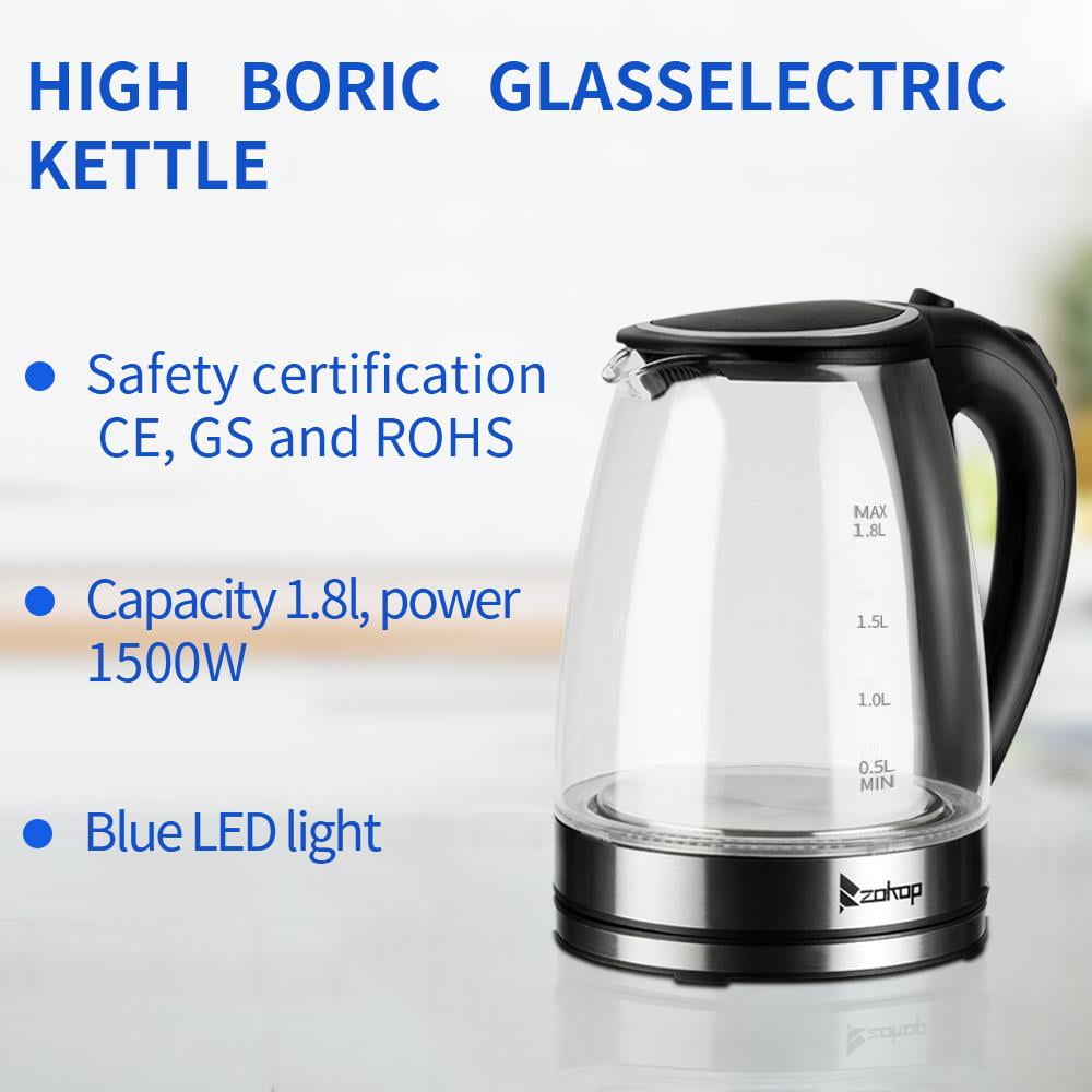 Ktaxon Electric Kettle, Fast Heat with Auto Shut off, Boil Dry Protection, Black