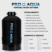 Portable RV Water Softener 16,000 Grains and Filtration System Bundle, Filter and Soften Hard Water For RV Trailers Vans