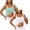White+Mint Green, variant on BVWKPCV 2 Pack White Tank Top Built In Bra Women Built-In Bra Tank Tops Sleeveless Casual Shirts Racerback Cami Fitted Tank Tops White Beige L