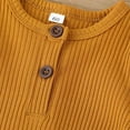 thumbnail image 3 of Newborn Baby Short Sleeve Romper Knit Ribbed Solid Color Cotton Jumpsuits, 3 of 7