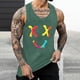 thumbnail image 2 of Camisetas de Tanque de los Hombres Tanque de los Hombres Incolor Gradiente de Impresión Cuello Redondo Correa Delgada Fuga Atrás Regular Casual Deportes Blusas de Tanque, 2 of 5
