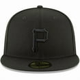 thumbnail image 2 of Men's New Era Black Pittsburgh Pirates Primary Logo Basic 59FIFTY Fitted Hat, 2 of 5