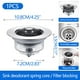 thumbnail image 3 of Tapón para fregadero de cocina de acero inoxidable | Filtro universal con resorte para drenaje | Tapón impermeable para lavabo de baño | Cartucho antiatascos con rebote | Fácil limpieza | Diseño, 3 of 9